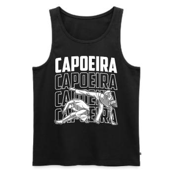 Capoeira Hobby Brazilian Training Martial Arts - Men's Premium Organic Tank Top - black - Front - AI Model Male 178 light (178cm)