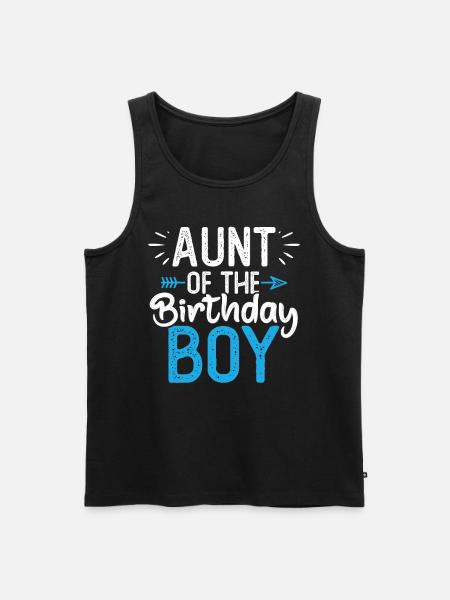Aunt Of The Birthday Boy - Men's Premium Organic Tank Top - black