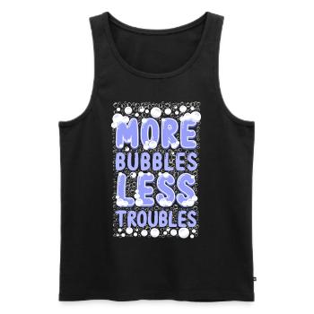 Soap Making Crafting More Bubbles - Männer Premium Bio Tank Top - Schwarz - Vorne - Michal (187cm)