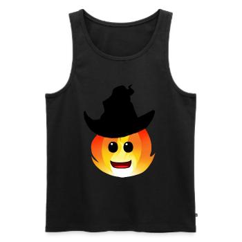 Fairy Tale Fire Spirit Fantasy Kids Occult - Men's Premium Organic Tank Top - black - Front - Michal (187cm)