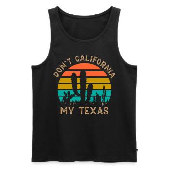 California Texas Pride Texan Sayings Texan - Men's Premium Organic Tank Top - black - Front - Michal (187cm)