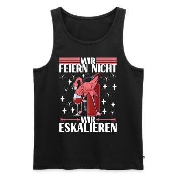 Saufen Party Alkohol Wein - Männer Premium Bio Tank Top - Schwarz - Vorne - AI Model Male 178 light (178cm)