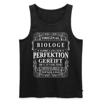 Original Biologe Kollegen Geschenk Vintage - Männer Premium Bio Tank Top - Schwarz - Vorne - Michal (187cm)