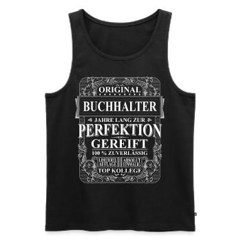 Original Buchhalter Kollegen Geschenk Vintage - Männer Premium Bio Tank Top - Schwarz - Vorne - Michal (187cm)
