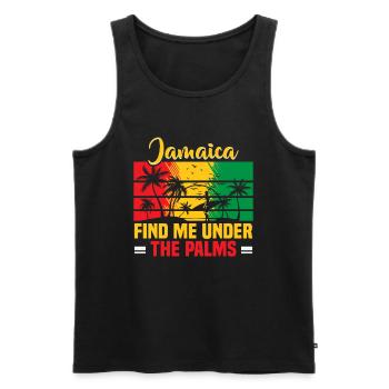 Jamaica Beach Holiday by the Sea Design Beach Motif - Débardeur bio Premium Homme - noir - Devant - Michal (187cm)