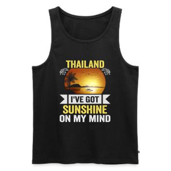 Thaïlande Beach Holiday by the Sea Design Beach Motif - Débardeur bio Premium Homme - noir - Devant - Michal (187cm)