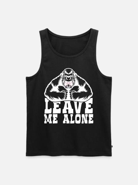 Bigfoot Leave Me Alone - Men's Premium Organic Tank Top - black
