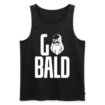Bald Cool Sunglasses - Men's Premium Organic Tank Top - black - Front - Michal (187cm)