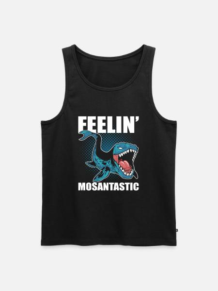 Feelin' Mosantastic Prehistoric Mosasaurus - Men's Premium Organic Tank Top - black