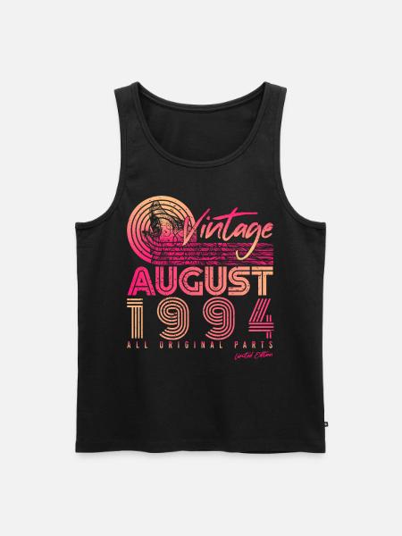 1994 Naissance en août - Débardeur bio Premium Homme - noir