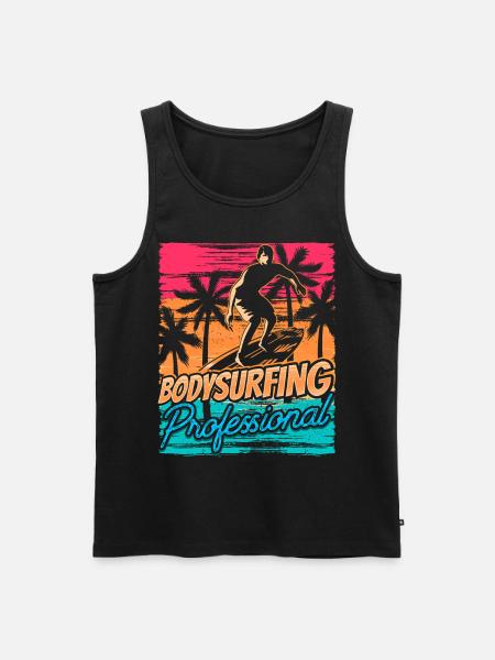 Bodysurfing Professional Bodysurfer Bodysurf Bodysurfing - Men's Premium Organic Tank Top - black
