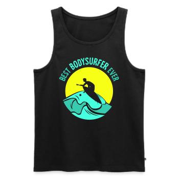 Best Bodysurfer Ever Bodysurfing Hobby - Men's Premium Organic Tank Top - black - Front - Michal (187cm)
