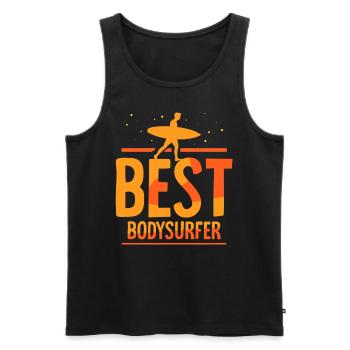 Best Bodysurfer Bodysurfing Bodysurfing Bodysurf - Men's Premium Organic Tank Top - black - Front - Michal (187cm)
