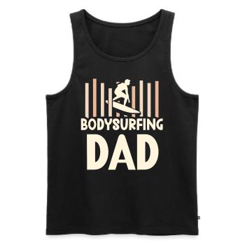 Bodysurfing Father Hobby Bodysurfing Bodysurfing Bodysurfing - Men's Premium Organic Tank Top - black - Front - Michal (187cm)