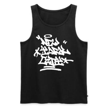 New York City Graffiti Street Art HandStyle USA Hi - Männer Premium Bio Tank Top - Schwarz - Vorne - Michal (187cm)