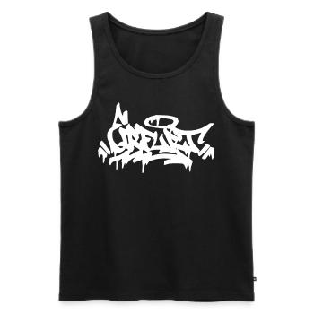 Erfurt City Graffiti Street Art HandStyle Deutschl - Männer Premium Bio Tank Top - Schwarz - Vorne - Michal (187cm)