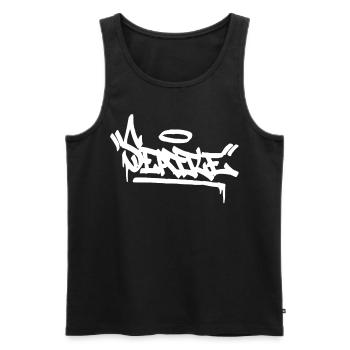 Seattle City Graffiti Street Art HandStyle USA Hip - Männer Premium Bio Tank Top - Schwarz - Vorne - Michal (187cm)