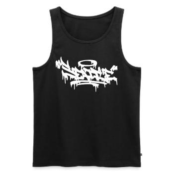 Seattle City Graffiti Street Art HandStyle USA Hip - Männer Premium Bio Tank Top - Schwarz - Vorne - Michal (187cm)