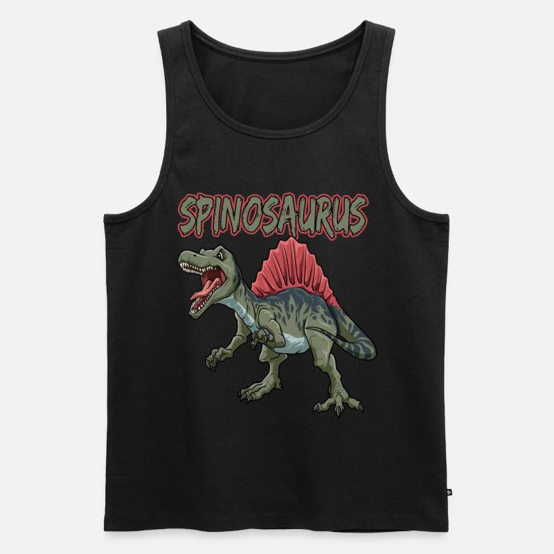 Dinosaurier Spinosaurus Fleischfresser Dino - Männer Premium Bio Tank Top - Schwarz