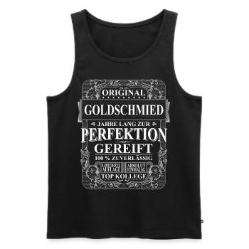 Original Goldschmied Kollegen Geschenk Vintage - Männer Premium Bio Tank Top - Schwarz - Vorne - Michal (187cm)