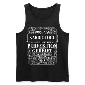 Original Kardiologe Kollegen Geschenk Vintage - Männer Premium Bio Tank Top - Schwarz - Vorne - Michal (187cm)