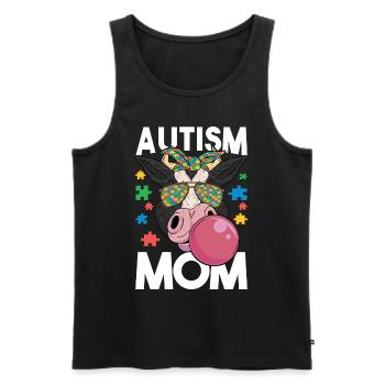 Autist Autismus Mutter Autistisch - Männer Premium Bio Tank Top - Schwarz - Vorne - Michal (187cm)