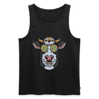 Autistic Autism Autistic - Men's Premium Organic Tank Top - black - Front - AI Model Male 178 light (178cm)