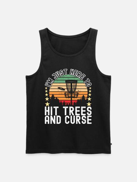 Disc Golf Disc Golfer - Men's Premium Organic Tank Top - black