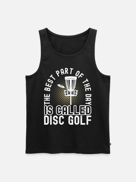 Disc Golf Disc Golfer - Men's Premium Organic Tank Top - black