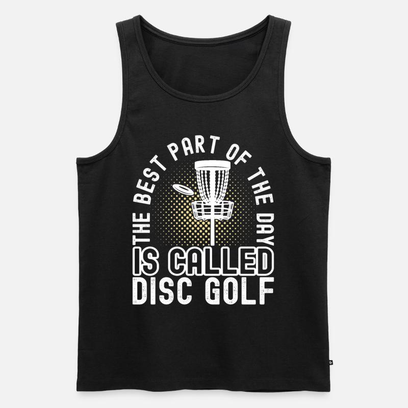 Disc Golf Disc Golfer - Männer Premium Bio Tank Top - Schwarz