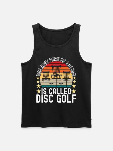 Disc Golf Disc Golfer - Men's Premium Organic Tank Top - black