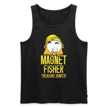 Magnetfischer Schatzsucher Magnet Magnetfischen - Männer Premium Bio Tank Top - Schwarz - Vorne - AI Model Male 178 light (178cm)
