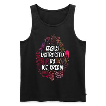 Ice Cream Cone Popsicle Easily - Männer Premium Bio Tank Top - Schwarz - Vorne - Michal (187cm)