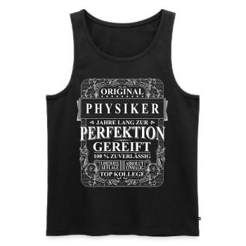 Original Physiker Kollegen Geschenk Vintage - Männer Premium Bio Tank Top - Schwarz - Vorne - AI Model Male 178 light (178cm)