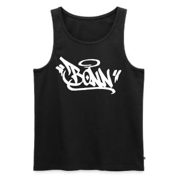 Bonn City Graffiti Street Art HandStyle Deutschlan - Männer Premium Bio Tank Top - Schwarz - Vorne - Michal (187cm)