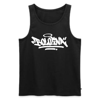 Bologna City Graffiti Street Art Italien Hip Hop - Männer Premium Bio Tank Top - Schwarz - Vorne - Michal (187cm)