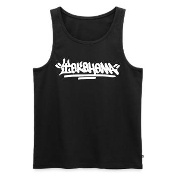 Yokohoma City Graffiti Street Art HandStyle Japan - Männer Premium Bio Tank Top - Schwarz - Vorne - Michal (187cm)