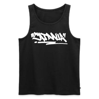 Catania City Graffiti Street Art Handstyle Italien - Männer Premium Bio Tank Top - Schwarz - Vorne - Michal (187cm)