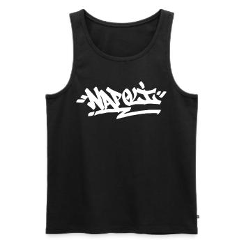 Napoli City Graffiti Street Art HandStyle Italien - Männer Premium Bio Tank Top - Schwarz - Vorne - Michal (187cm)