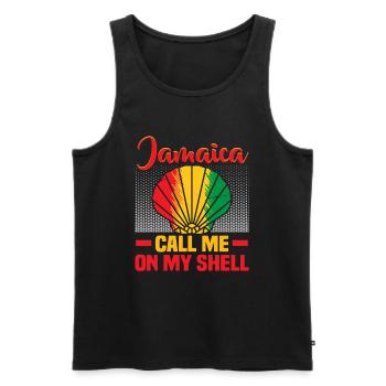 Jamaica Beach Holiday by the Sea Design Beach Motif - Débardeur bio Premium Homme - noir - Devant - Michal (187cm)