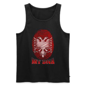 Albanischer Adler Kosovo Designs für Albaner - Männer Premium Bio Tank Top - Schwarz - Vorne - AI Model Male 178 light (178cm)