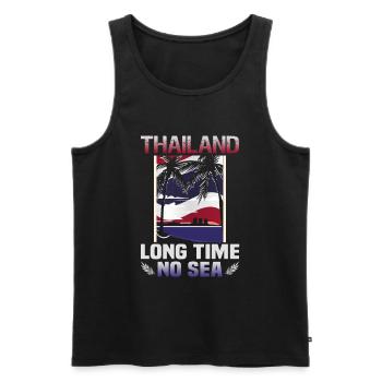 Thaïlande Beach Holiday by the Sea Design Beach Motif - Débardeur bio Premium Homme - noir - Devant - Michal (187cm)