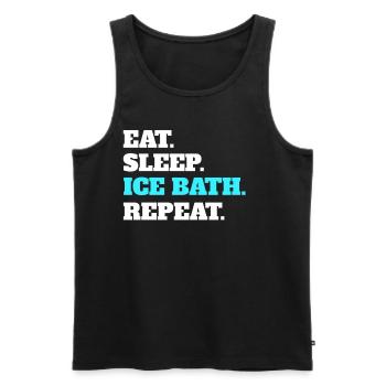 Ice bath - Men's Premium Organic Tank Top - black - Front - AI Model Male 178 light (178cm)