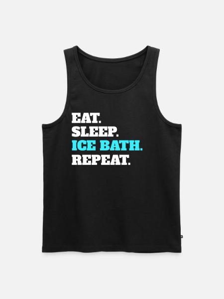 Ice bath - Men's Premium Organic Tank Top - black