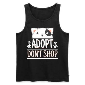 Adopt Dont Shop Pet Adoption Awareness - Men's Premium Organic Tank Top - black - Front - Michal (187cm)