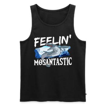 Feelin' Mosantastic Mosasaurus Prehistoric - Männer Premium Bio Tank Top - Schwarz - Vorne - AI Model Male 178 light (178cm)
