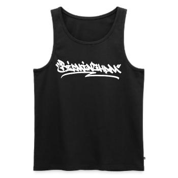 Birmingham City Graffiti Street Art England Großbr - Männer Premium Bio Tank Top - Schwarz - Vorne - Michal (187cm)