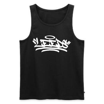 Leeds City Graffiti Street Art Großbritannien Engl - Männer Premium Bio Tank Top - Schwarz - Vorne - Michal (187cm)