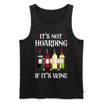 Sommelier Wine Drinking Tasting - Männer Premium Bio Tank Top - Schwarz - Vorne - Michal (187cm)