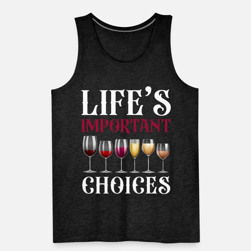 Sommelier Wine Drinking Tasting Männer Premium Bio Tank Top